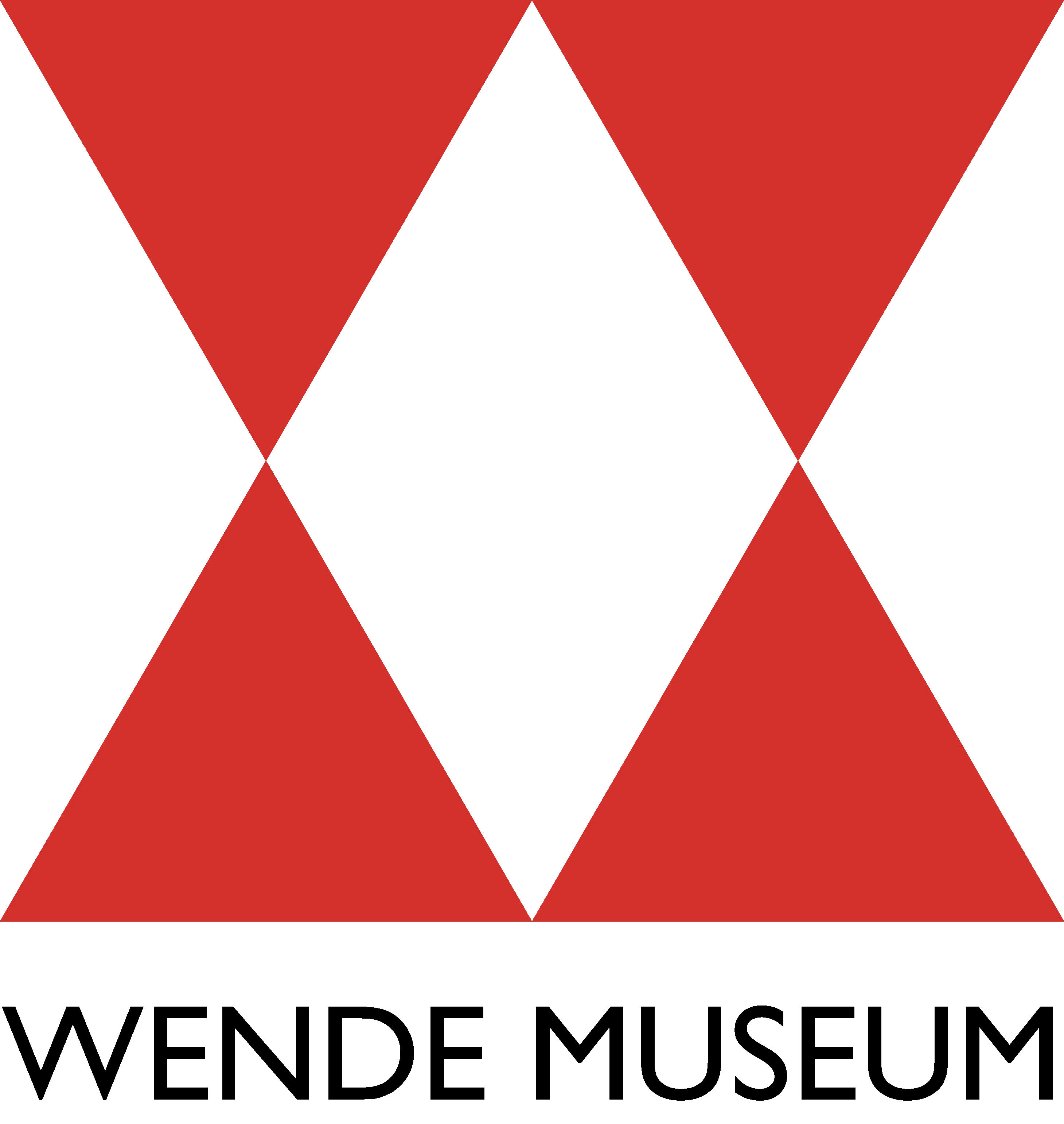 A geometric pattern with a series of connected red and black diamonds arranged in a horizontal row.